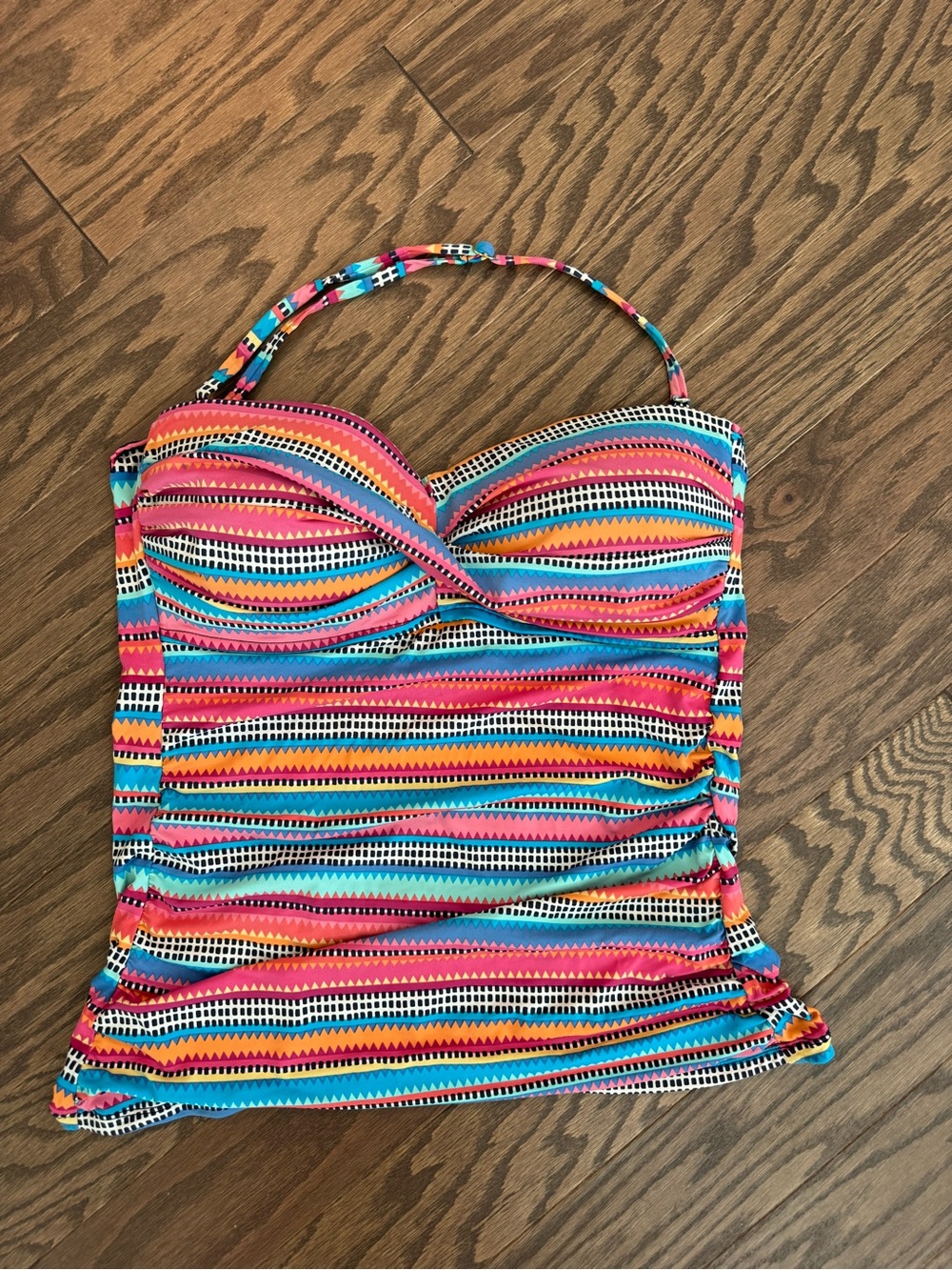 Anne Cole Multicolor Stripe Tankini Top